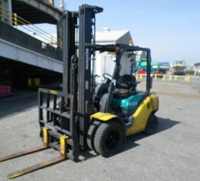 XE NÂNG DẦU 2.5 TẤN KOMATSU FD25T-15 GẬT GÙ, LỐP KÉP, NÂNG CAO 6M Hotline: 0943888255