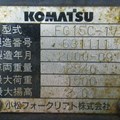 XE NÂNG XĂNG 1.5 TẤN KOMATSU FG15L-17 631111